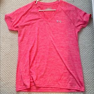 Under Armour neon pink athletic top